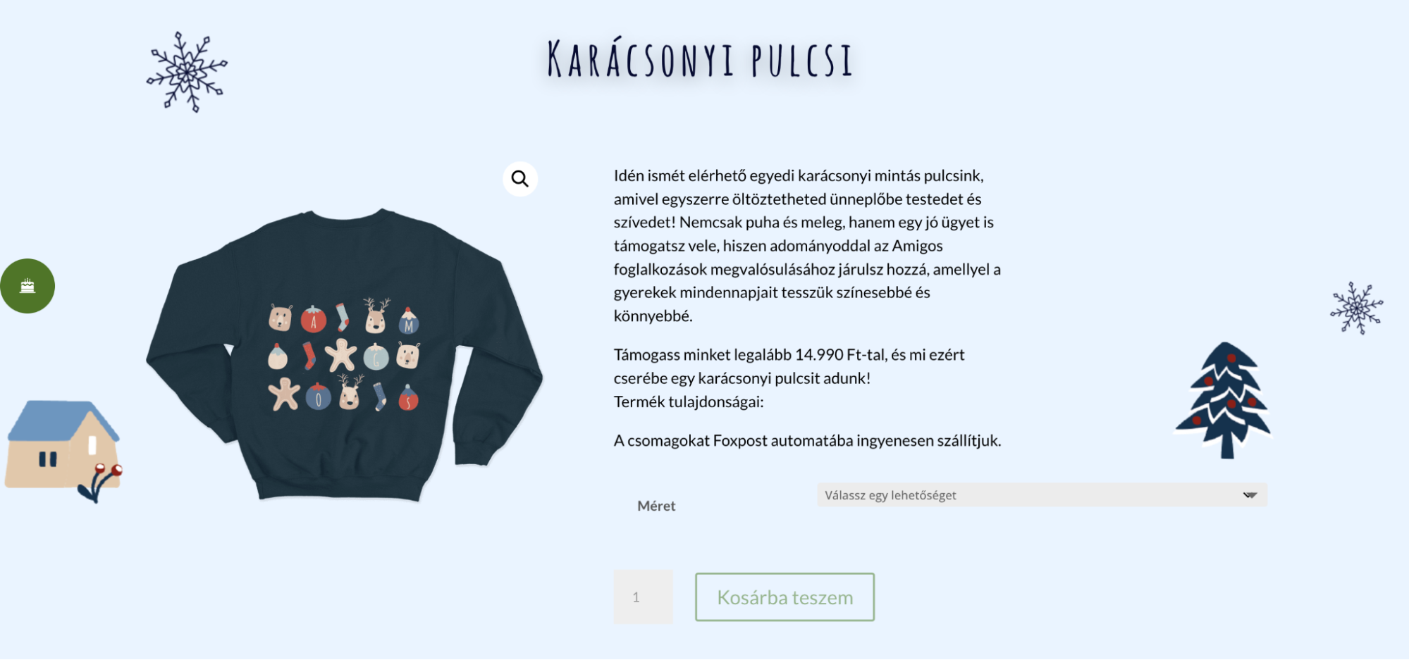 Amigos alapítvány webáruház