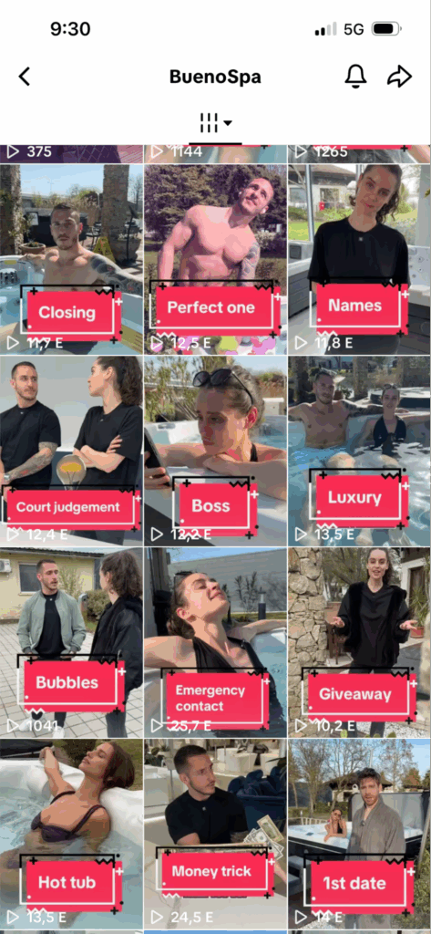 ecommerce tiktok content